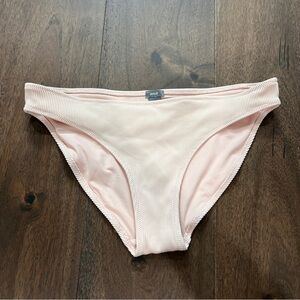 Aerie Swim Light Pink Ribbed Bikini Bottom